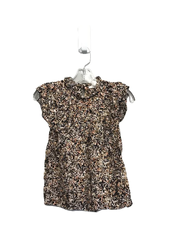 Floral Print Top Sleeveless By Loft, Size: Xs