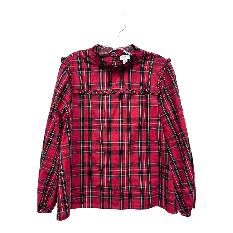 Red Top Long Sleeve By J. Crew, Size: M