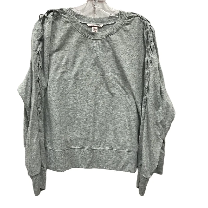 Top Long Sleeve By Victorias Secret In Grey, Size: Xl