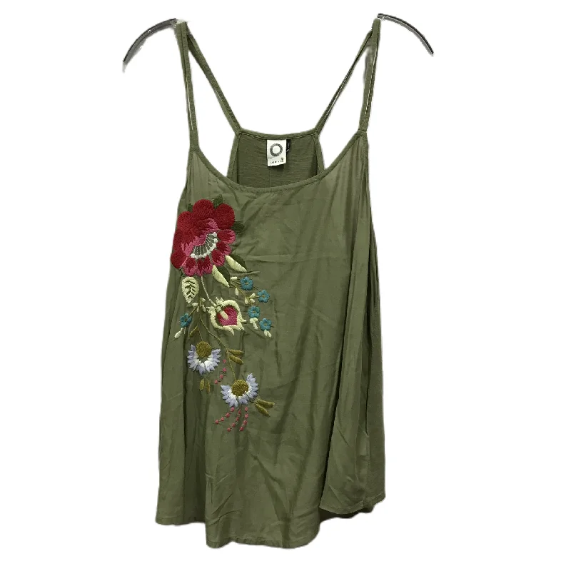 Top Sleeveless By Akemi And Kin In Green, Size: M