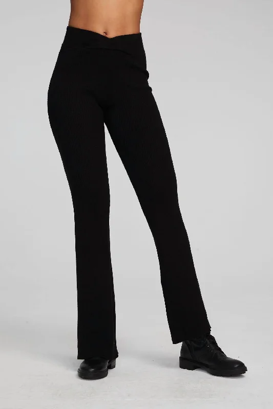 Party Flare Pants In Black