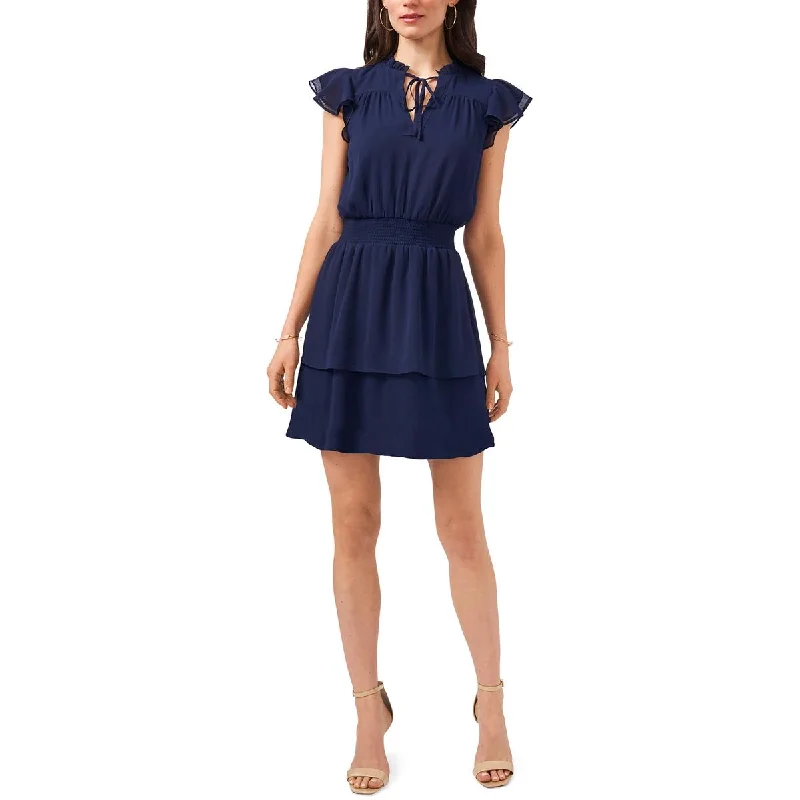 MSK Womens Petites Formal Mini Sheath Dress