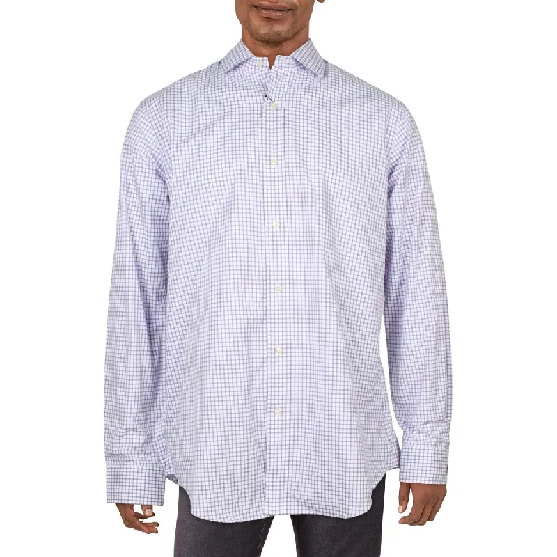 Polo Ralph Lauren Mens Cotton Checkered Button-Down Shirt