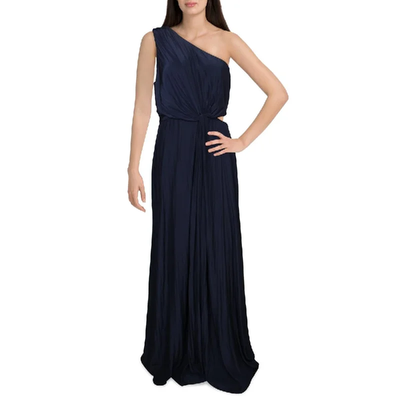 Ramy Brook Womens One Shoulder Twist Front Evening Dress