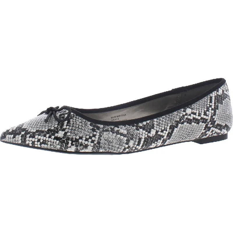 Worthington Womens Gaga Snake Print Slip On Loafers