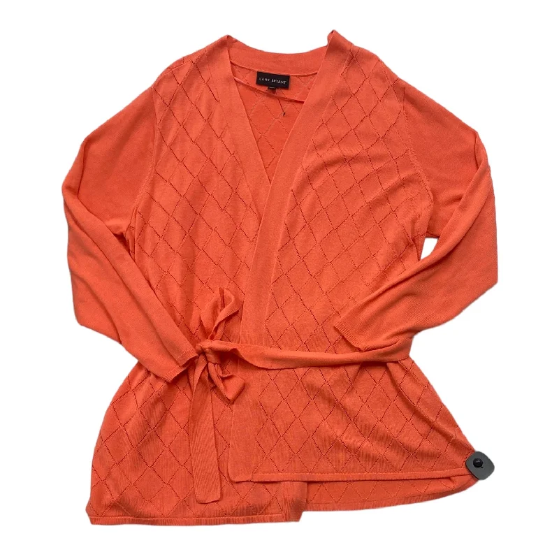 Orange Top Long Sleeve Lane Bryant, Size 4x