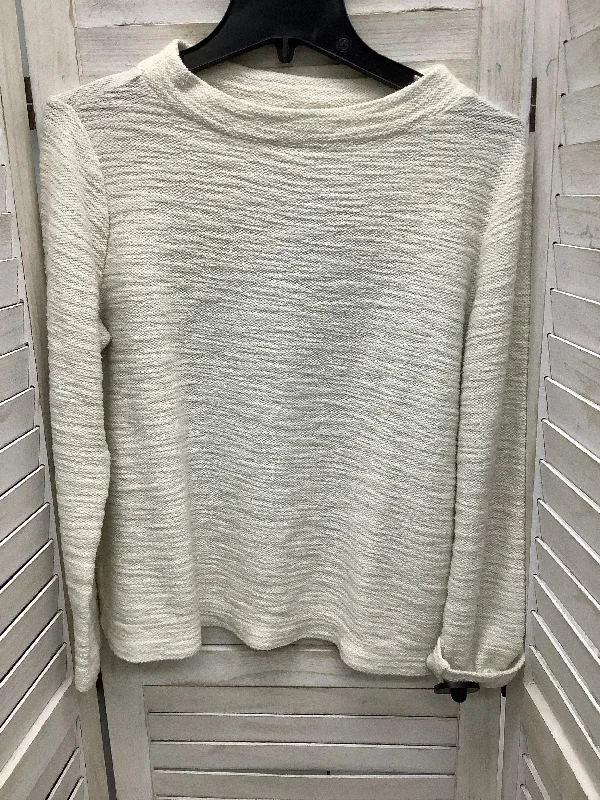 Top Long Sleeve By Loft In Ivory, Size: M