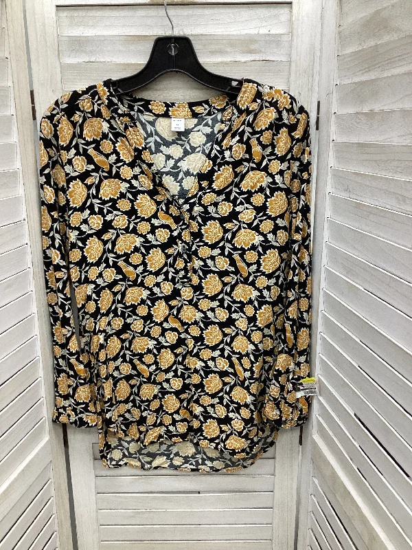 Top Long Sleeve By Old Navy In Floral Print, Size: Xs