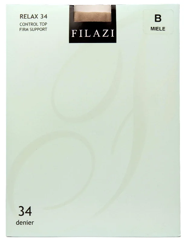 Filazi Relax 34 Denier Control Top Firm Support Women Tights.