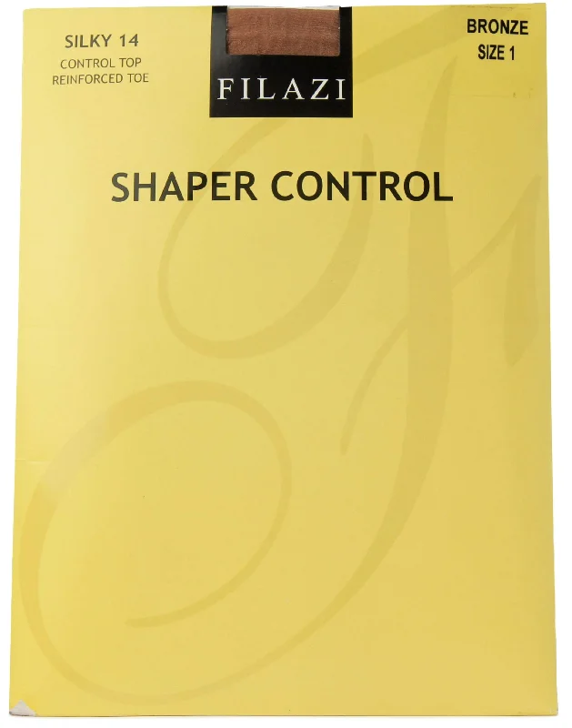 Filazi Silky 14  Control Top Reinforced Toe "SHAPER CONTROL" Women Tights.